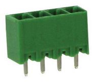 TERMINAL BLOCK, HEADER, 4POS, TH