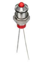 LED INDICATOR, PANEL, 6MM, RED, 2VDC