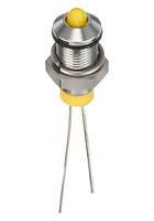 LED INDICATOR, PANEL, 6MM, YELLOW, 2VDC