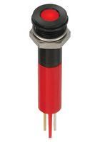 LED INDICATOR, PANEL, 8MM, RED, 12VDC