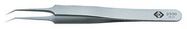 PRECISION TWEEZER, FINE BENT TIP, 110MM