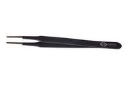 ESD TWEEZER, FLAT ROUND TIP, 123MM