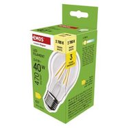 LED Bulb Filament A60 / E27 / 3.4 W (40 W) / 470 lm / Warm white, EMOS