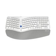 Wireless Ergonomic Keyboard Delux GM901D BT+2.4G (white), Delux