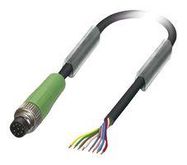 SENSOR CORD, 8P, M8 PLUG-FREE END, 1.5M