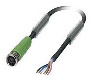 SENSOR CORD, 6P, M8 RCPT-FREE END, 3M