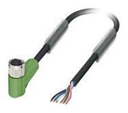 SENSOR CORD, 6P, M8 RCPT-FREE END, 3M