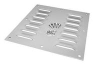 LOUVEREDVENTILATING PLATE, GRAY, STEEL