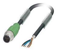 SENSOR CORD, 5P, M12 PLUG-FREE END, 1.5M