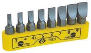 SLOTTED SCREWDRIVER BIT CLIP SET, 8 PCS