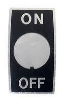 INDICATION PLATE, ON-OFF, ALUMINIUM