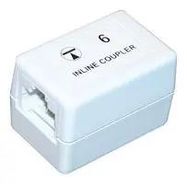 IN-LINE COUPLER, RJ45, JACK, 8P8C, CAT6