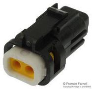 RECEPTACLE HOUSING, 2POS, 2.5MM, PBT