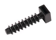 CABLE TIE MOUNT, SCREW, 7.2MM, BLACK.