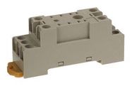 RELAY SOCKET, TRACK-MNT, 2 POLE, 7A