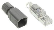 RJ45 ETHERNET CONN, PLUG, 8POS, CABLE