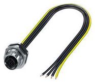 SENSOR CORD, 3P+PE, SKT-FREE END, 0.5M