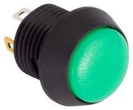 PUSHBUTTON SWITCH, SPST-NO, GREEN