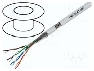 Wire; HELUKAT® 200,SF/UTP; 4x2x26AWG; 5e; stranded; Cu; FRNC; grey HELUKABEL