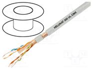 Wire; HELUKAT® 300,U/UTP; 4x2x24AWG; 6; wire; Cu; PVC; grey; 305m HELUKABEL