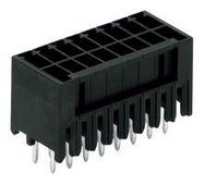 TERMINAL BLOCK, HEADER, 8POS, R/A, BLK