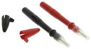 SHARP TIP PROBE SET, MODULAR, RED/BLK