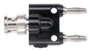 ADAPTER, BNC PLUG-BANANA X 2 PLUG, BLK