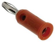 BANANA PLUG, 15A, SOLDERLESS, ORANGE