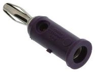 BANANA PLUG, 15A, SOLDERLESS, VIOLET