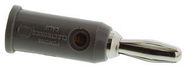 BANANA PLUG, 15A, SOLDERLESS, GREY