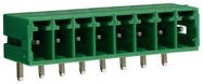 TERMINAL BLOCK, HEADER, 8POS, R/A, TH