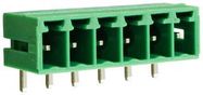 TERMINAL BLOCK, HEADER, 6POS, R/A, TH