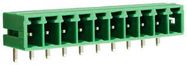 TERMINAL BLOCK, HEADER, 10POS, R/A, TH