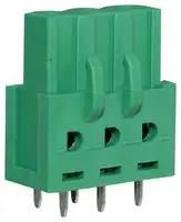 TERMINAL BLOCK, SOCKET, 3POS, R/A, TH