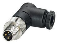 SENSOR CONNECTOR, M8, PLUG, 3POS