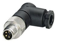 SENSOR CONNECTOR, M8, PLUG, 4POS