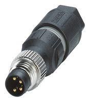 SENSOR CONNECTOR, M8, PLUG, 4POS