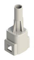 PLUG HOUSING, 1POS, PBT, WHITE