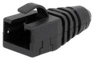 STRAIN RELIEF BOOT, RJ45 CONN, BLACK