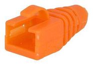 STRAIN RELIEF BOOT, RJ45 CONN, ORANGE