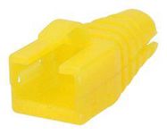 STRAIN RELIEF BOOT, RJ45 CONN, YELLOW