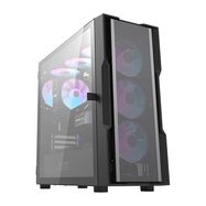 Darkflash DK431 Mesh computer case (black) + 4 ARGB fans, Darkflash