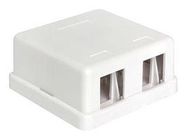 KEYSTONE HOUSING, 2PORT, ABS, WHT