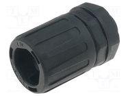 Straight terminal connector; Thread: PG,outside; polyamide; IP66 HELLERMANNTYTON