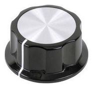 ROUND KNURLED KNOB, 27MM, PLASTIC