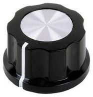 ROUND KNURLED KNOB, 27MM, PLASTIC