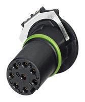 FLUSH CONNECTOR, M12, RCPT, 8POS