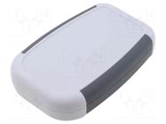 Enclosure: multipurpose; X: 50mm; Y: 75mm; Z: 17mm; 1553; ABS; grey HAMMOND