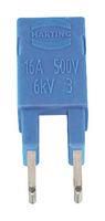 JUMPER, 2POS, 16A, 4.6MM, BLUE