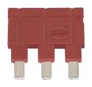JUMPER, 3POS, 16A, 6.7MM, RED
